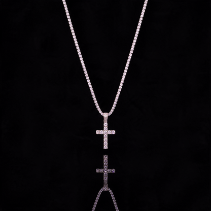 Moissanite Cross Chain
